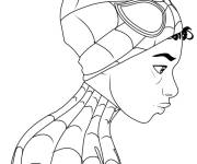 Coloriage Miles Morales enl&egrave;ve son masque