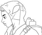 Coloriage Miles Morales mal &agrave; l'aise