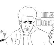 Coloriage Miles Morales pour ados