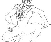 Coloriage Miles Morales pour maternelle