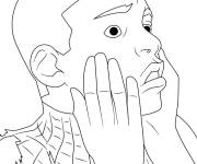 Coloriage Miles Morales se sent choqu&eacute;