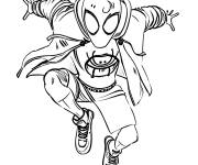 Coloriage Miles Morales style comics &agrave; compl&eacute;ter