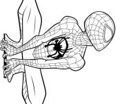 Coloriage Miles Morales superh&eacute;ros de Marvel