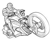 Coloriage Miles Morales sur sa moto