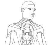 Coloriage Nouveau h&eacute;ros de Marvel Miles Morales