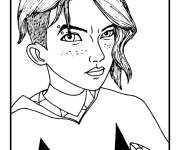 Coloriage Personnage Gwen Stacy de Spider-Verse