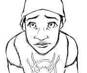 Coloriage Petit ado Miles Morales
