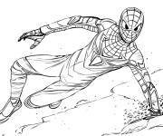 Coloriage Super Man origine de  Miles Morales