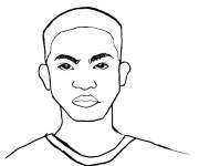 Coloriage et dessins gratuit Visage de Miles Morales facile à imprimer