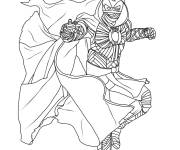 Coloriage Chevalier de la Lune pour adulte