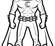 Coloriage Figurine de Chevalier Lune