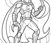 Coloriage H&eacute;ros Moon Knight