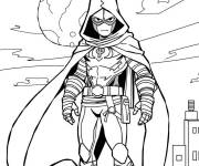 Coloriage Luttant Moon Knight
