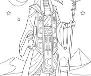 Coloriage Mark le dieu &eacute;gyptien