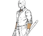 Coloriage et dessins gratuit Mark Spector de la s&eacute;rie Moon Knight à imprimer