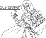 Coloriage Moon Knight avec armes en croissant