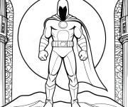 Coloriage Moon Knight dans le palais