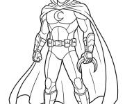 Coloriage Moon Knight de bande anim&eacute;e