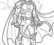 Coloriage Moon Knight de dessin anim&eacute;