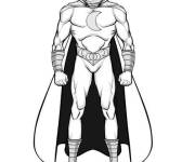 Coloriage et dessins gratuit Moon Knight debout à imprimer