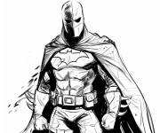Coloriage Moon Knight en costume de Batman