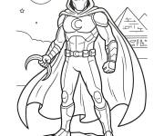 Coloriage Moon Knight en Egypte
