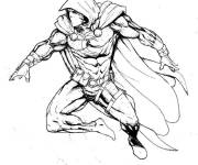 Coloriage Moon Knight en forme musclais