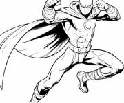 Coloriage Moon Knight en frappant