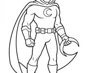 Coloriage et dessins gratuit Moon Knight en uniforme à imprimer