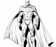 Coloriage Moon Knight en uniforme de nouvelle serie