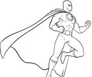 Coloriage et dessins gratuit Moon Knight en volant à imprimer