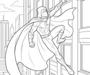 Coloriage Moon Knight et sa force indiscutable