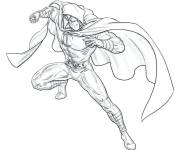 Coloriage et dessins gratuit Moon Knight et sa forte frappe à imprimer