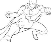 Coloriage et dessins gratuit Moon Knight expert d'art martiaux à imprimer