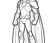 Coloriage Moon Knight h&eacute;ros de Marvel