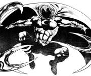 Coloriage Moon Knight, Justicier lunaire