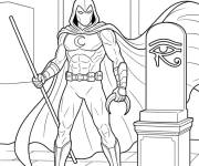 Coloriage Moon Knight l'h&eacute;ros egyptien