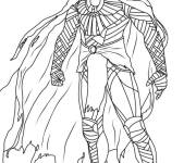 Coloriage Moon Knight l'h&eacute;ros &eacute;pique