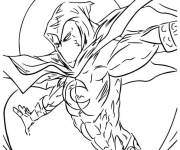 Coloriage Moon Knight ouvrant sa main