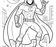 Coloriage Moon Knight pour enfants