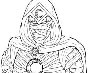 Coloriage Moon Knight pour les petits enfants