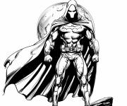 Coloriage Moon Knight qui fait peur