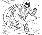 Coloriage Moon Knight se pr&eacute;cipite