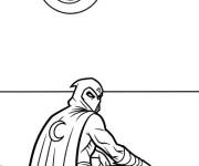 Coloriage Moon Knight se repose tout seul