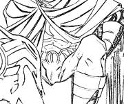 Coloriage Moon Knight superh&eacute;ros de comics