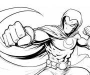 Coloriage Moon Knight sur ordinateur