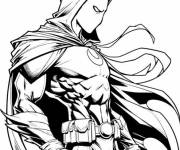 Coloriage Moon Knight vue de cot&eacute;