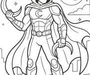 Coloriage Page de Moon Knight