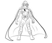 Coloriage Petit chevalier lune