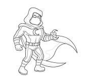 Coloriage et dessins gratuit Petite figurine de Moon Knight à imprimer